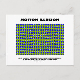 Motion Illusion (Optical Illusion) Postcard