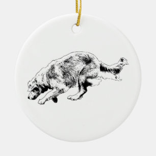 Motion Moment Golden Keepsake Ceramic Tree Decoration