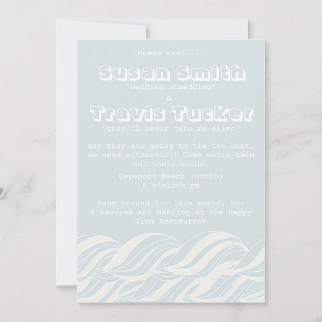 Motion of the Ocean Invitation (Front)