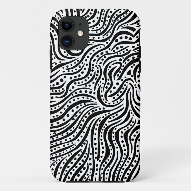 Motion on the Water - Black and White Case-Mate iPhone Case (Back)
