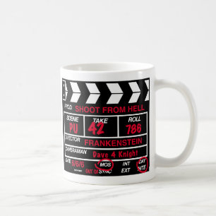 Motion Picture Camera Slate Coffee Mug
