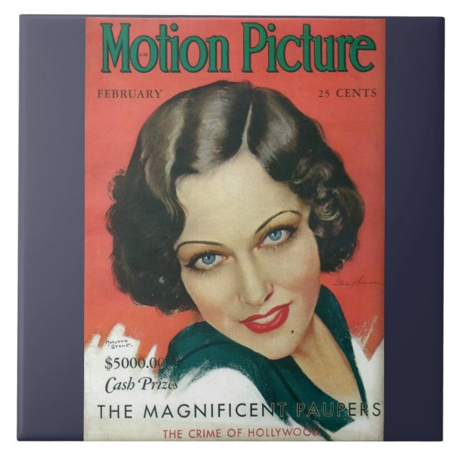 Motion Picture February 1931 Gloria Swanson cover Tile (Front)