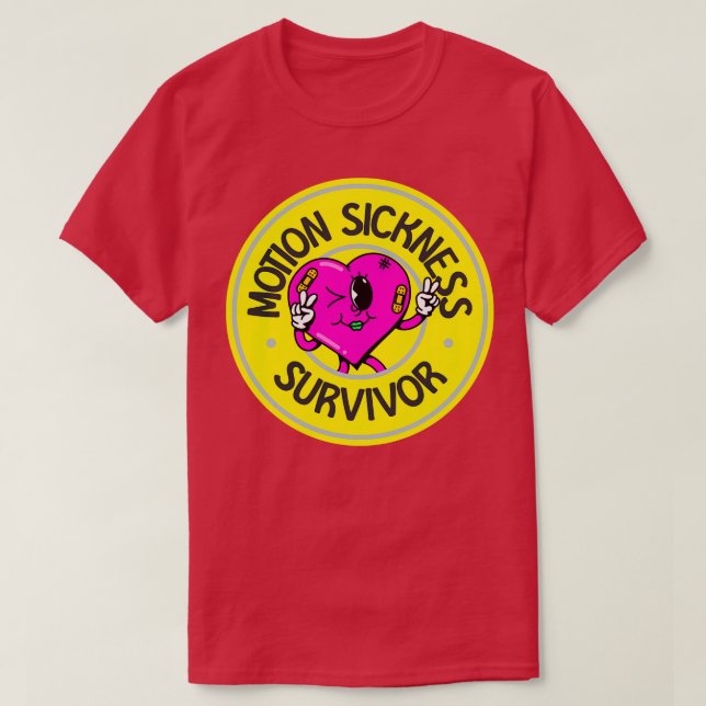 Motion Sickness Survivor Menieres Disease Awarenes T-Shirt (Design Front)
