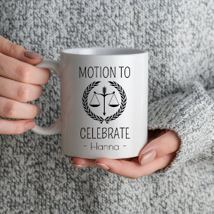 Motion to Celebrate Lawyer Mug Law School Graduate