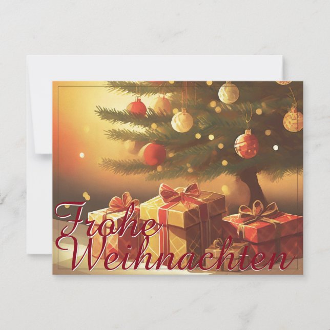 Motiv, mit Geschenken unterm Weihnachtsbaum 37016 (Front)
