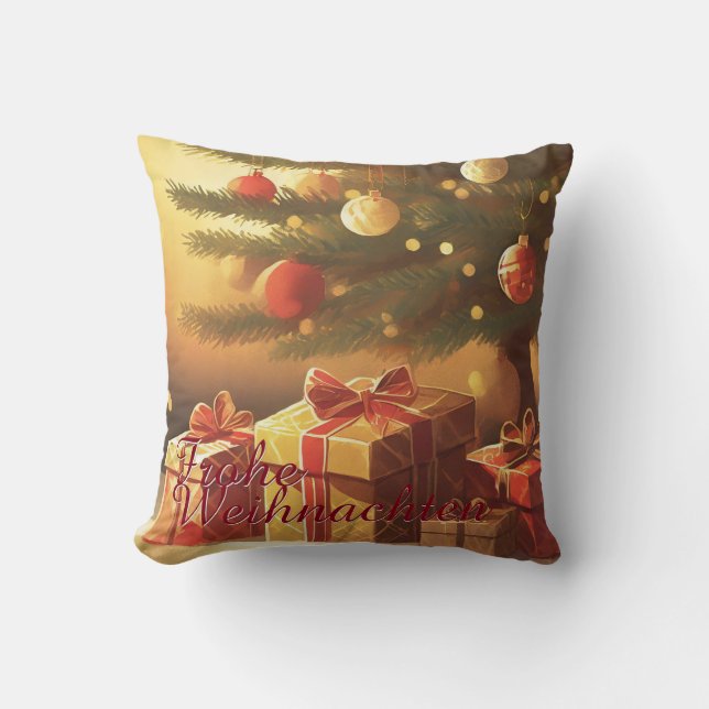 Motiv, mit Geschenken unterm Weihnachtsbaum 37016 Cushion (Front)