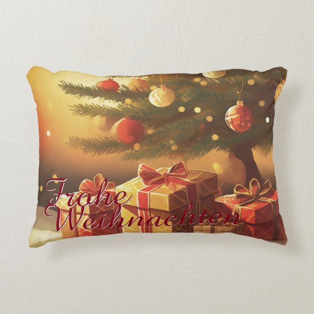 Motiv, mit Geschenken unterm Weihnachtsbaum 37016 Decorative Cushion (Front)