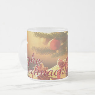 Motiv, mit Geschenken unterm Weihnachtsbaum 37016 Frosted Glass Coffee Mug