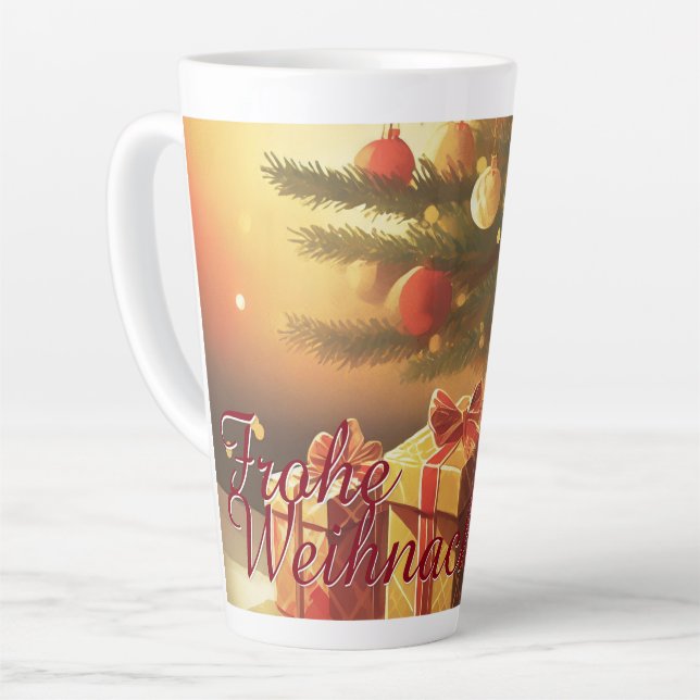 Motiv, mit Geschenken unterm Weihnachtsbaum 37016 Latte Mug (Left Angle)