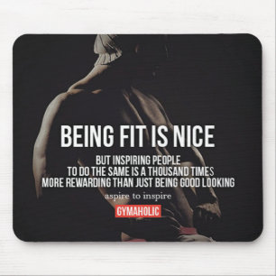 Motivaitonal Fitness Gym Mouse Mat
