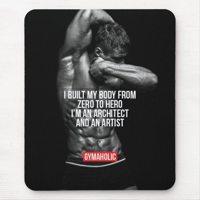 Motivaitonal Fitness Gym Mouse Mat (Front)