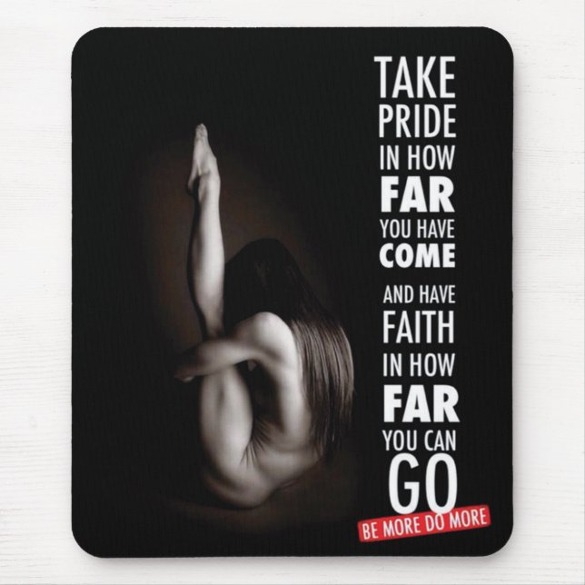Motivaitonal Fitness Gym Mouse Mat (Front)