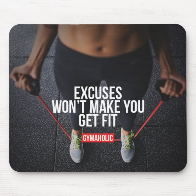 Motivaitonal Fitness Gym Mouse Mat (Front)