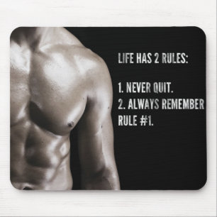 Motivaitonal Fitness Gym Mouse Mat