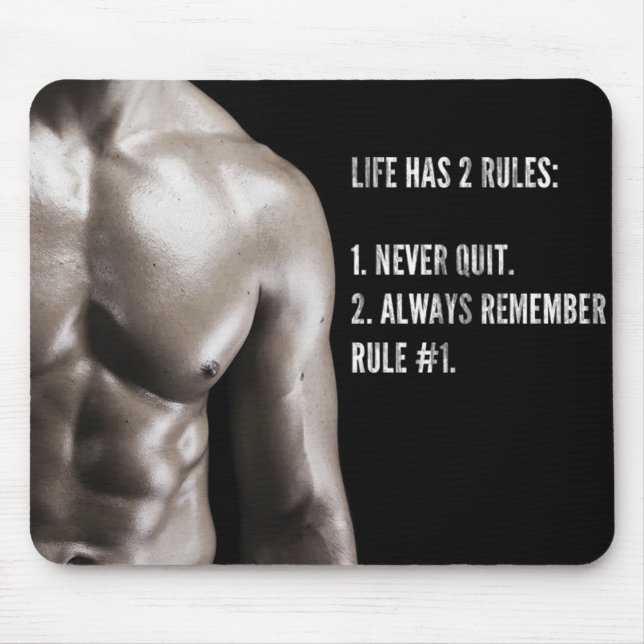 Motivaitonal Fitness Gym Mouse Mat (Front)