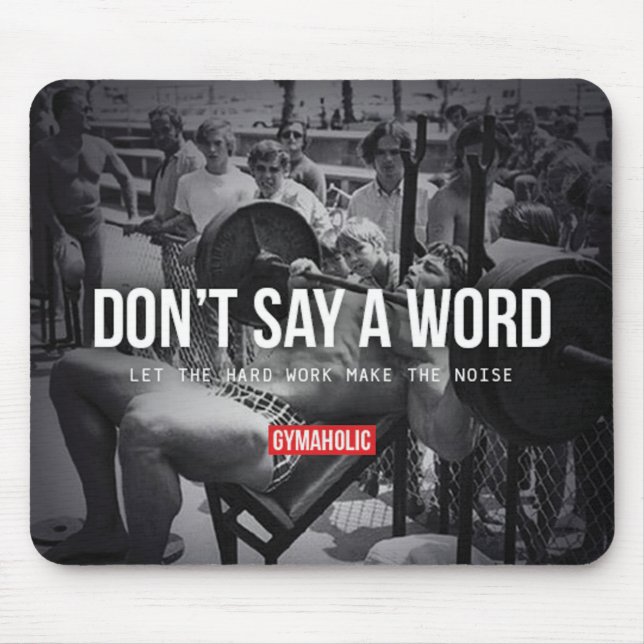 Motivaitonal Fitness Gym Mouse Mat (Front)