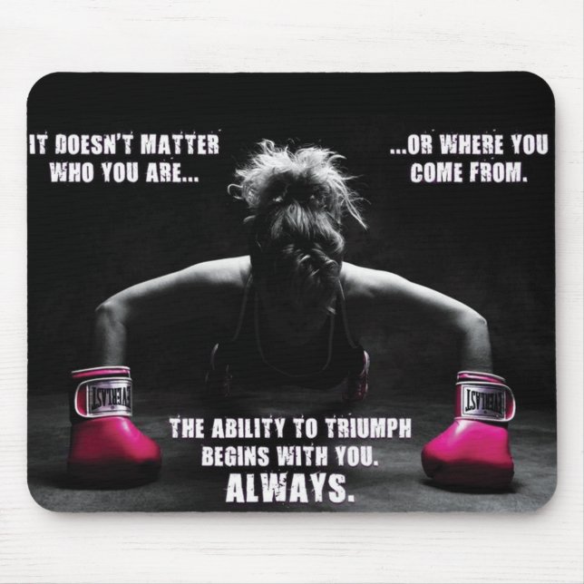 Motivaitonal Fitness Gym Mouse Mat (Front)