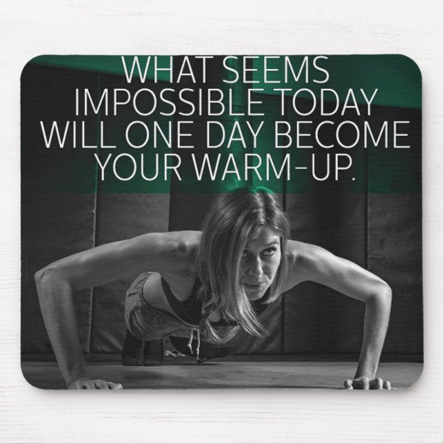 Motivaitonal Fitness Gym Mouse Mat (Front)