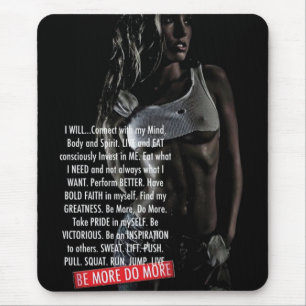 Motivaitonal Fitness Gym Mouse Mat