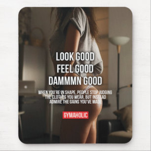 Motivaitonal Fitness Gym Mouse Mat
