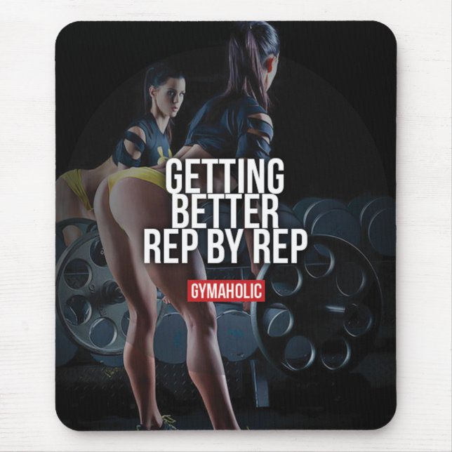 Motivaitonal Fitness Gym Mouse Mat (Front)
