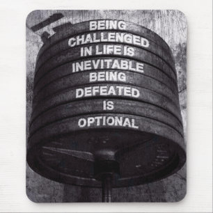 Motivaitonal Fitness Gym Mouse Mat