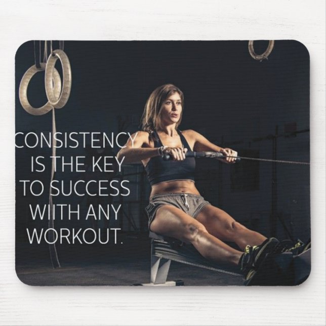 Motivaitonal Fitness Gym Mouse Mat (Front)