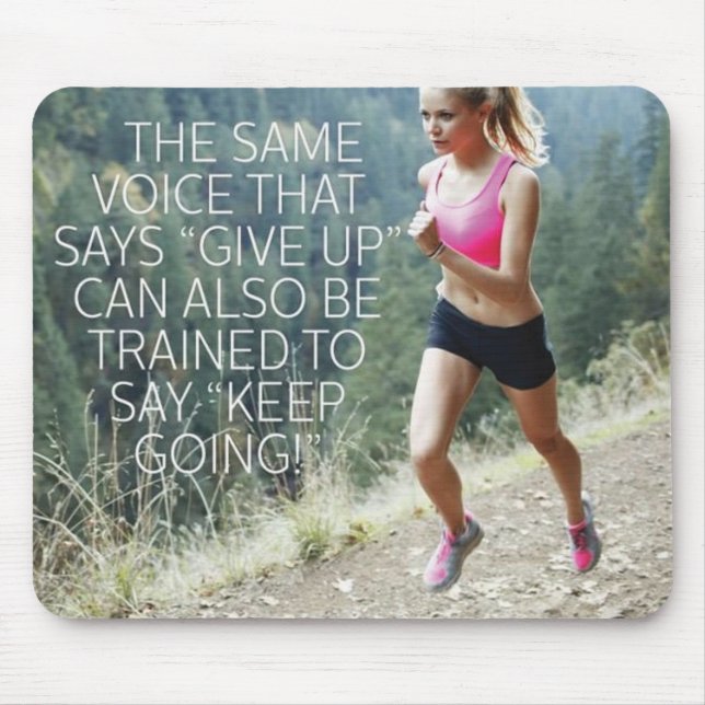 Motivaitonal Fitness Gym Mouse Mat (Front)