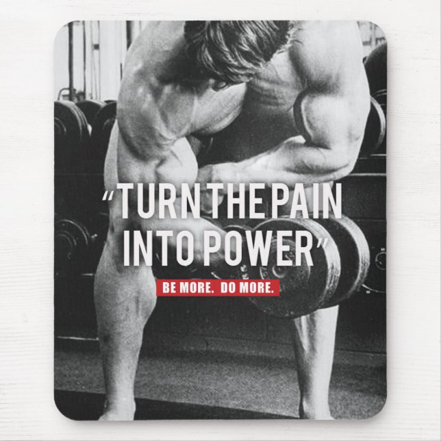 Motivaitonal Fitness Gym Mouse Mat (Front)