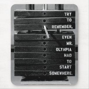 Motivaitonal Fitness Gym Mouse Mat