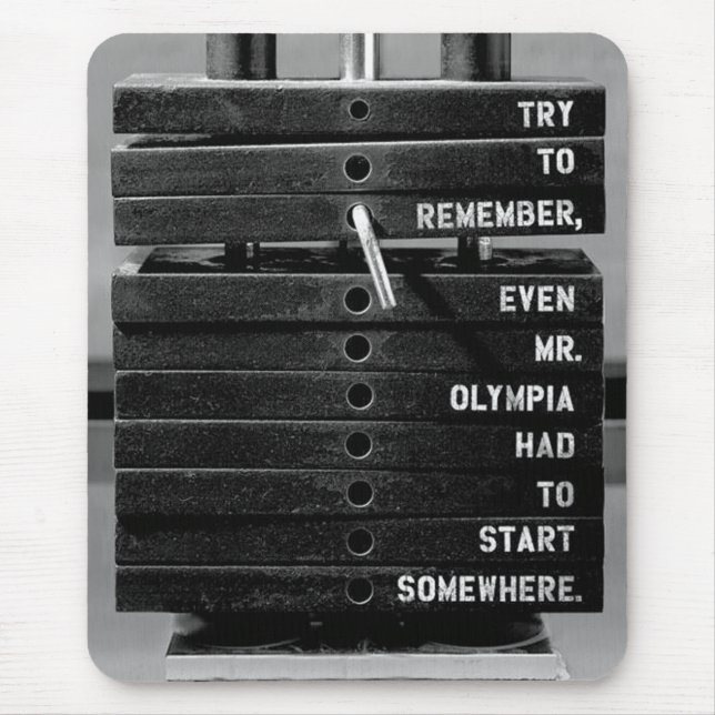 Motivaitonal Fitness Gym Mouse Mat (Front)