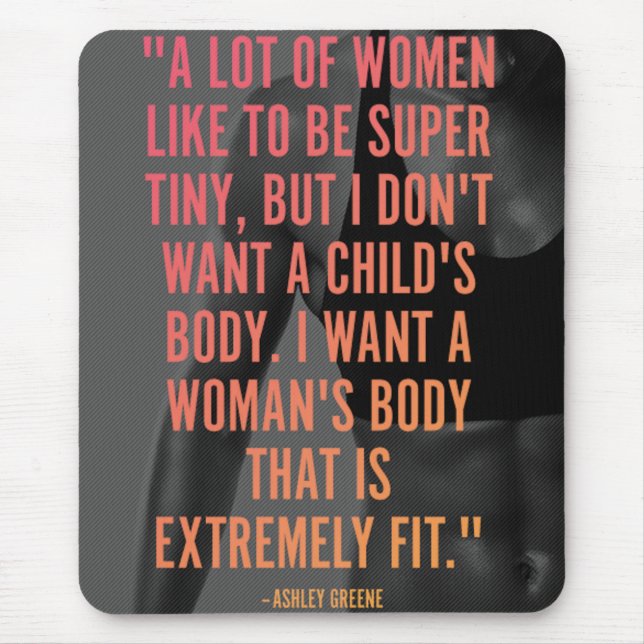 Motivaitonal Fitness Gym Mouse Mat (Front)