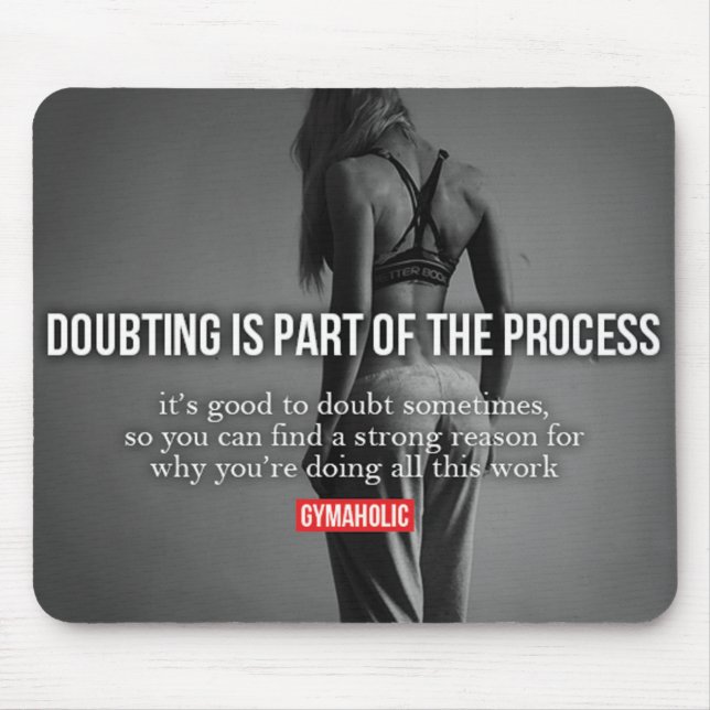 Motivaitonal Fitness Gym Mouse Mat (Front)