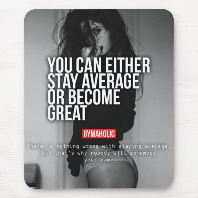 Motivaitonal Fitness Gym Mouse Mat (Front)