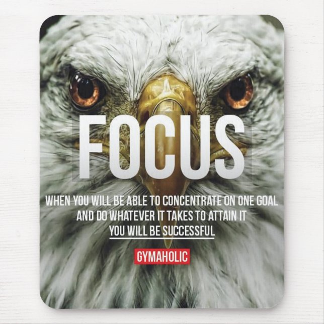 Motivaitonal Fitness Gym Mouse Mat (Front)