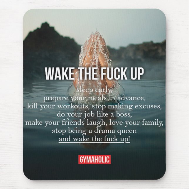 Motivaitonal Fitness Gym Mouse Mat (Front)