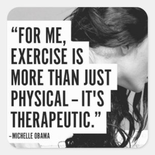 Motivaitonal Fitness Gym Square Sticker