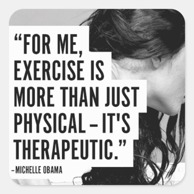 Motivaitonal Fitness Gym Square Sticker (Front)