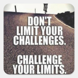 Motivaitonal Fitness Gym Square Sticker