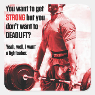 Motivaitonal Fitness Gym Square Sticker
