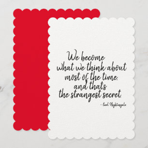 Motivate Quoteable Greeting Card Secret to Success