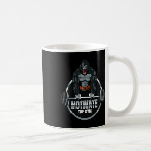 Motivate The Gym Gorilla Beast Workout Bodybuildin Coffee Mug