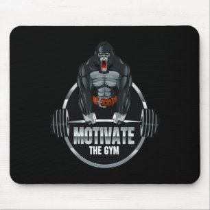 Motivate The Gym Gorilla Beast Workout Bodybuildin Mouse Mat
