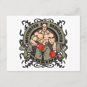 Motivated Boxing Postcard