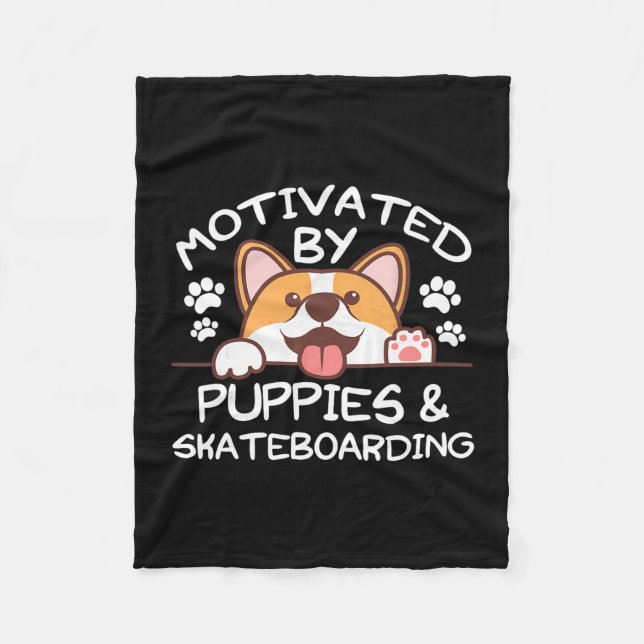 Motivated  fleece blanket (Front)