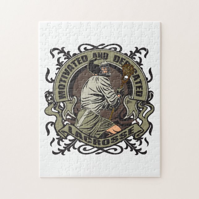 Motivated Lacrosse Jigsaw Puzzle (Vertical)