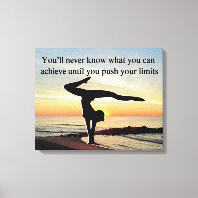 MOTIVATING GYMNAST CANVAS PRINT (Front)