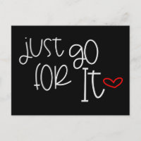 Motivating Quote Just Go For It Trendy Typography
