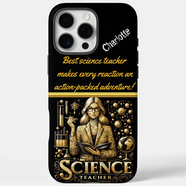 Motivating Science Teacher in Lab Case-Mate iPhone Case (Back)
