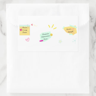 Motivation and positive vibes rectangular sticker